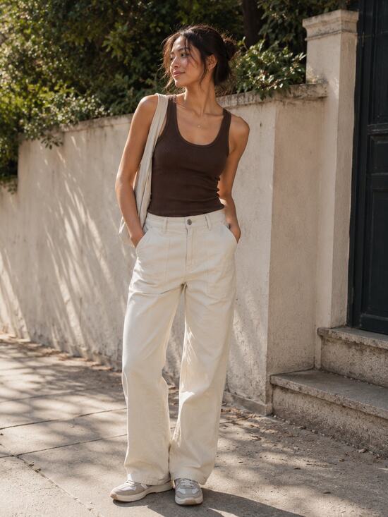 Aritzia Pants - Aritzia Wilfred Free Women's Size 0 in Birch Modern Utility Cargo Mid Rise Pants